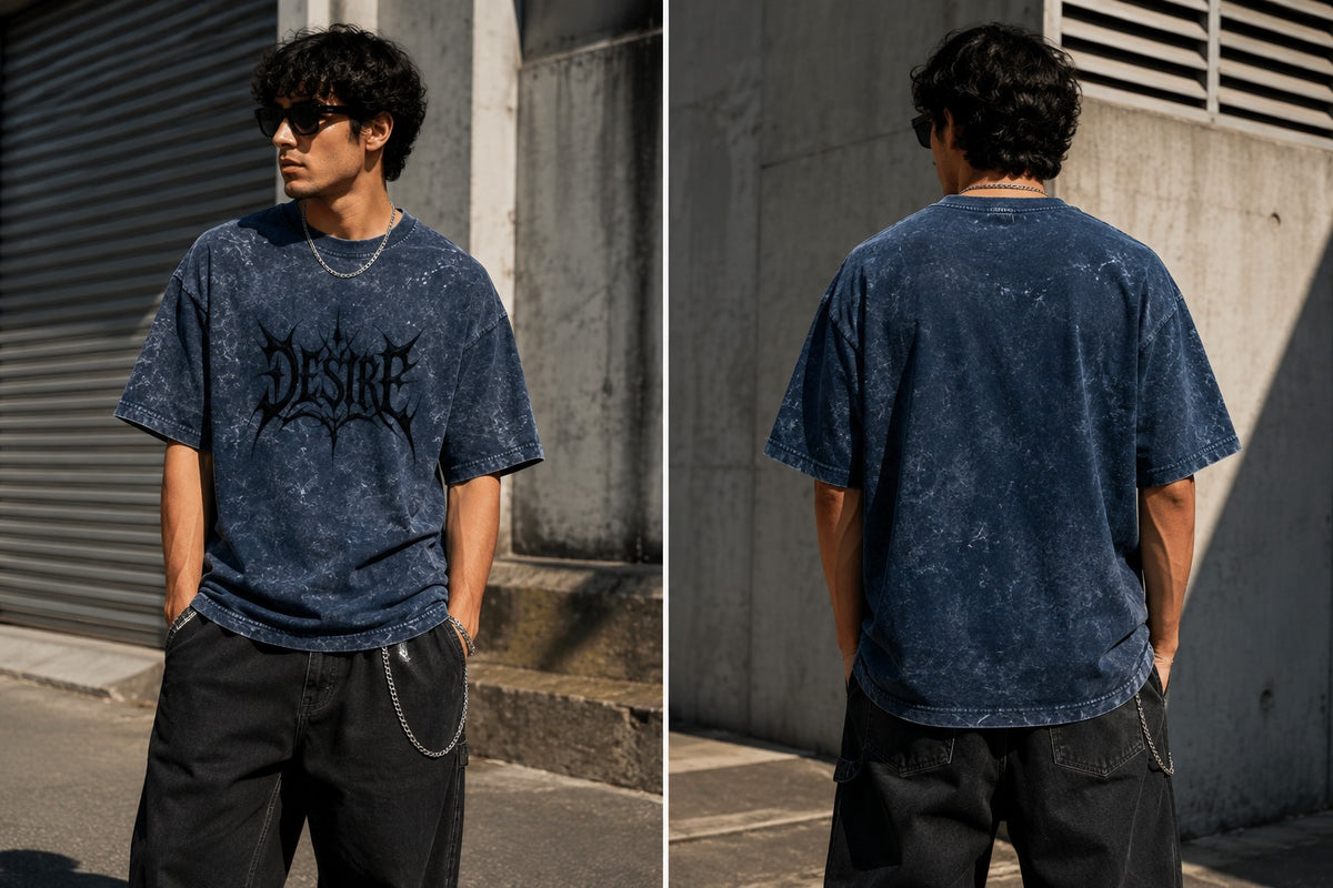 Desire Acid Washed Oversized Tee