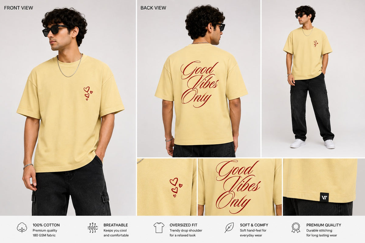 Good Vibes Oversized Standard T-Shirt